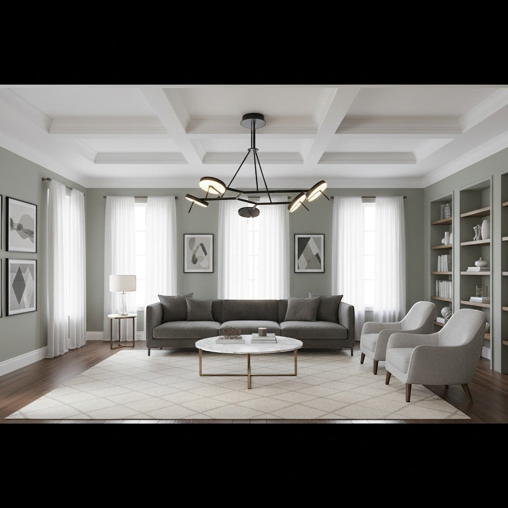 Lustre Moderne 5 Spots Orientables