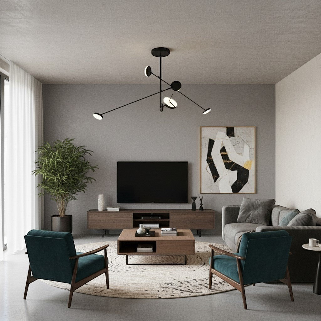 Lustre Design 3 Bras Orientables