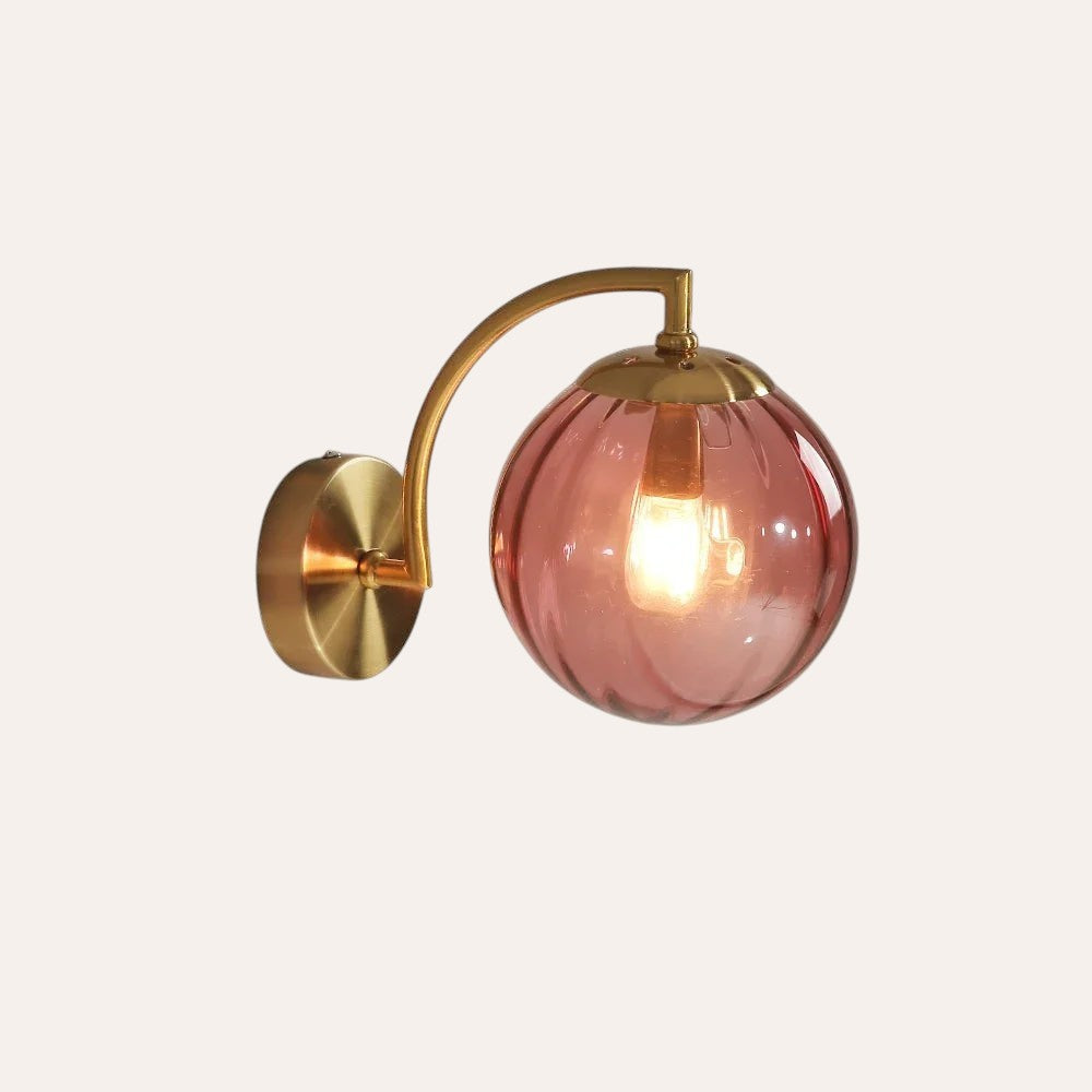 Applique LED verre coloré nordique