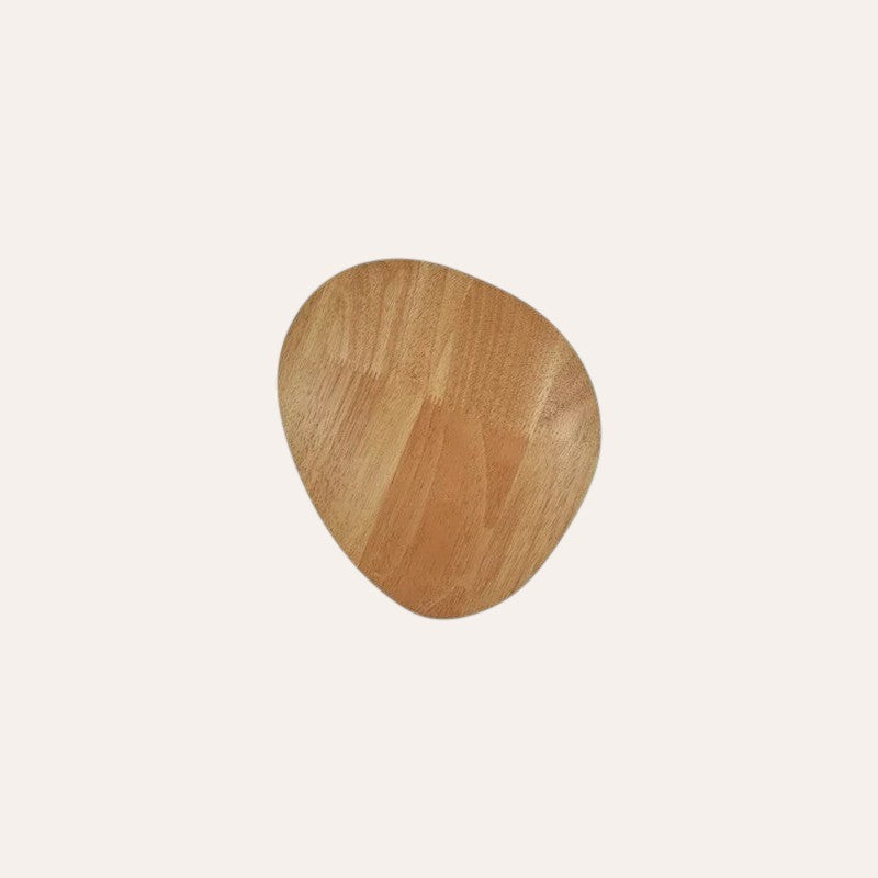Applique LED ronde en bois lumière chaude