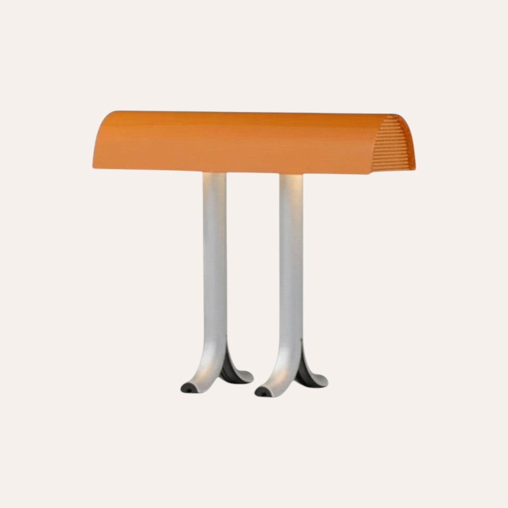 Lampe de table goodlampe orange en fer, style nordique créatif, éclairage LED pour bureau ou chambre.