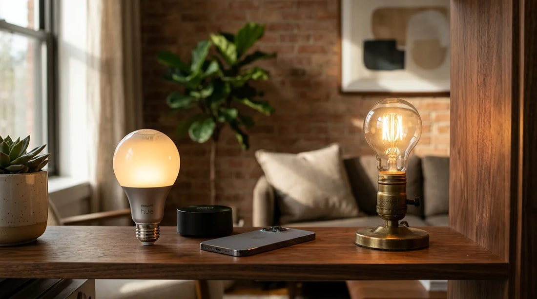 Ampoule connectée vs lampe classique : comparatif complet