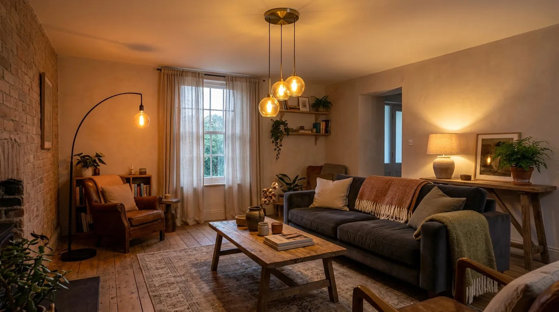 Bien répartir l'éclairage : lampe, lampadaire, suspension
