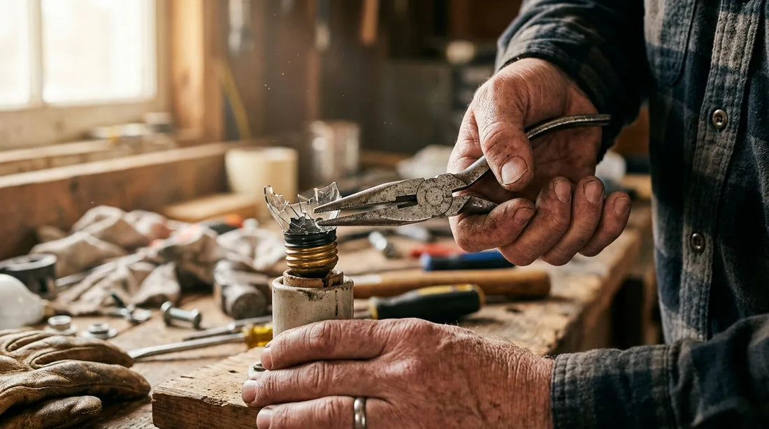 Retirer le culot d'une lampe cassée : guide pratique