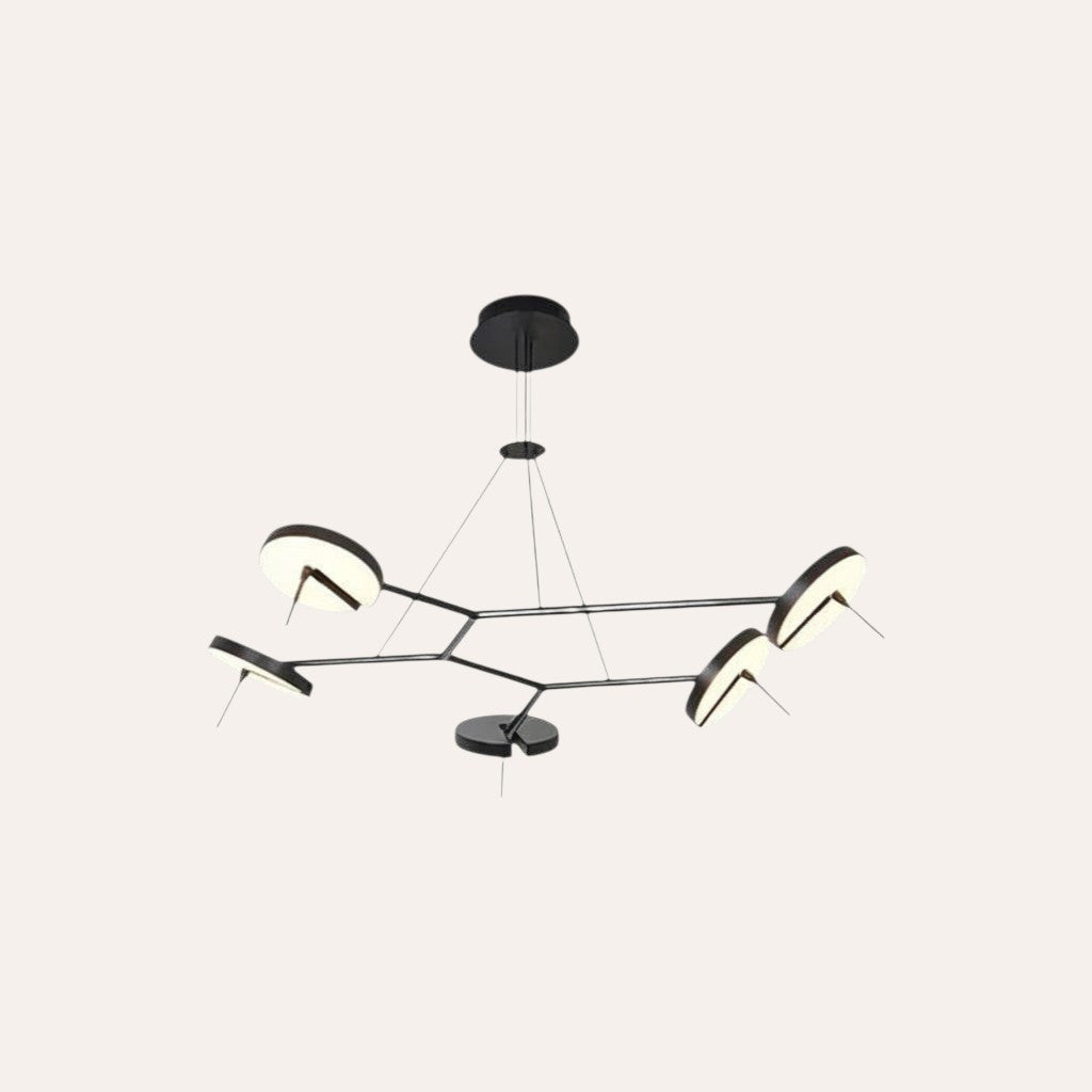 Lustre Moderne 5 Spots Orientables