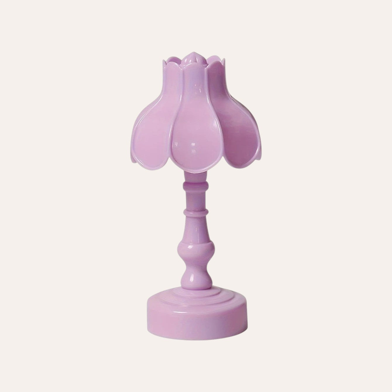 Lampe de table lotus vintage LED veilleuse