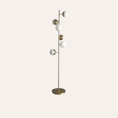 Lampadaire post-moderne boule de verre sur pied