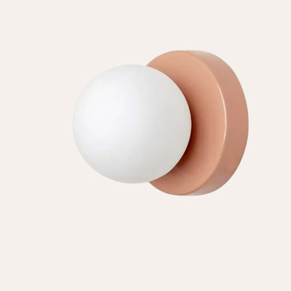 Applique LED Macaron verre coloré