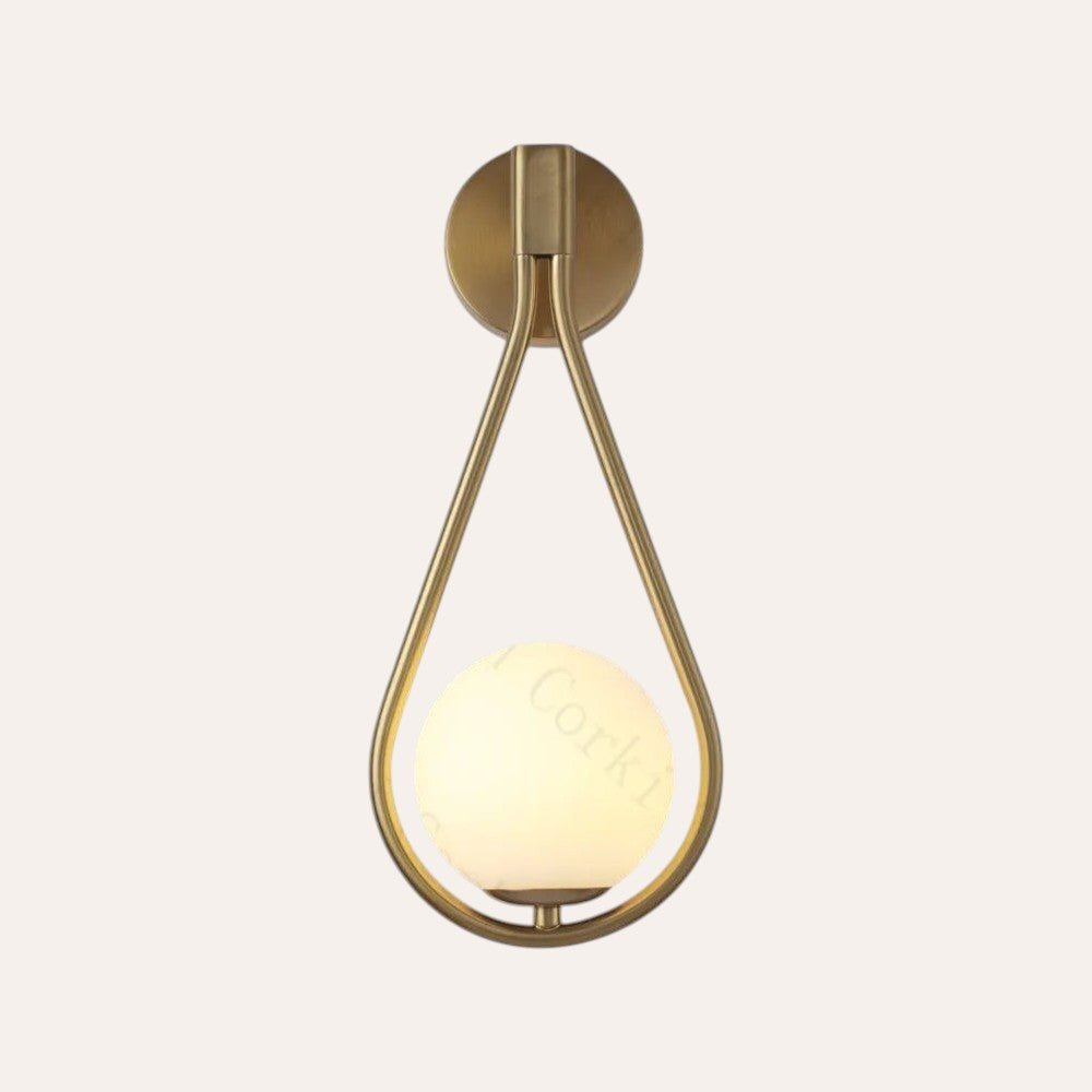 Applique murale LED boule en verre luxe nordique