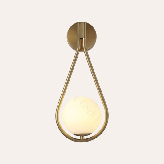 Applique murale LED boule en verre luxe nordique