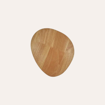 Applique LED ronde en bois lumière chaude