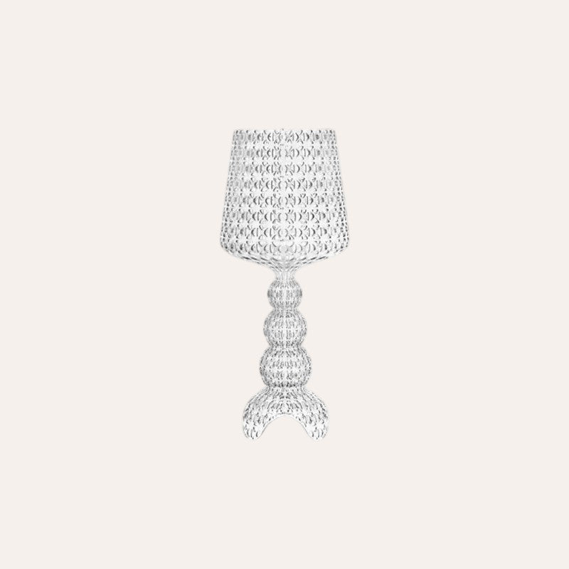 Lampe de table verre de vin acrylique