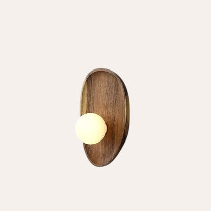Lampes murales en bois naturel vintage