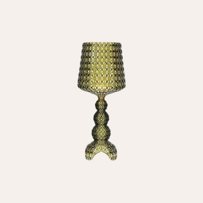 Lampe de table verre de vin acrylique
