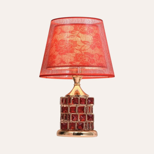 Lampe de table cristal dorée mariage