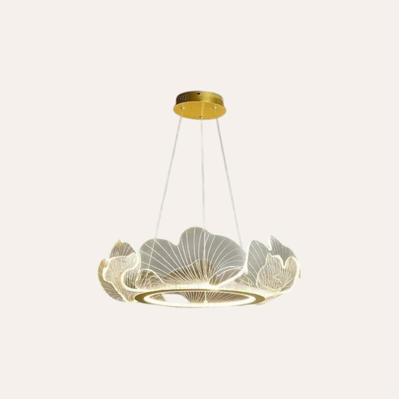 Suspension pétale en acrylique luxe LED