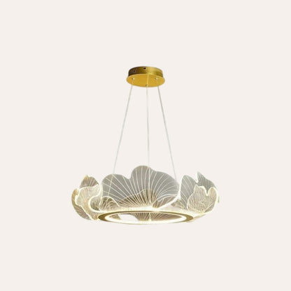 Suspension pétale en acrylique luxe LED