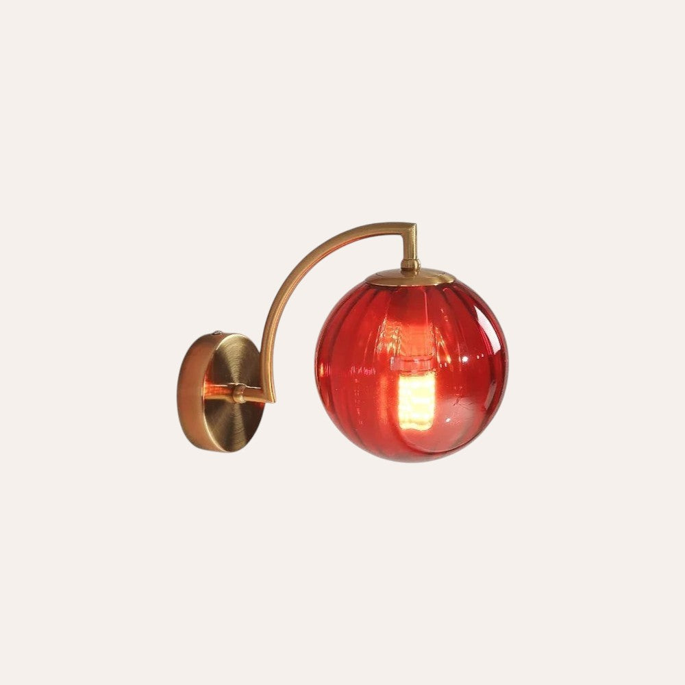 Applique LED verre coloré nordique