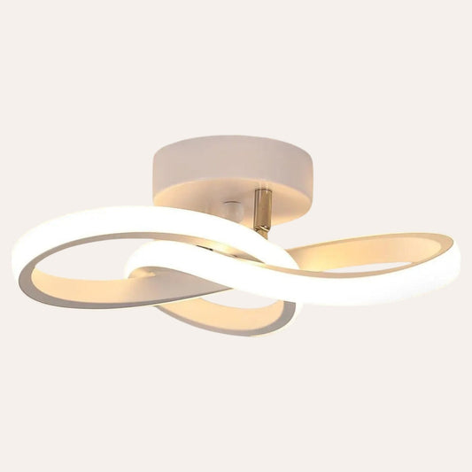 Plafonnier LED moderne en vague