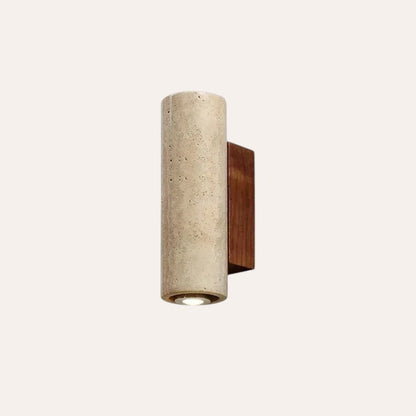 Applique Wabi Sabi travertin jaune LED