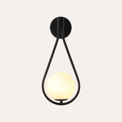 Applique murale LED boule en verre luxe nordique