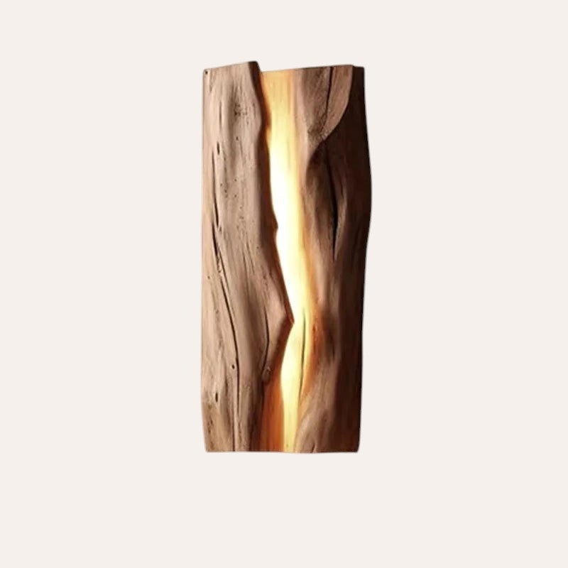 Applique Wabi-sabi en bois créatif LED japonais
