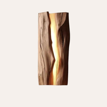 Applique Wabi-sabi en bois créatif LED japonais