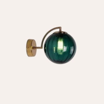 Applique LED verre coloré nordique