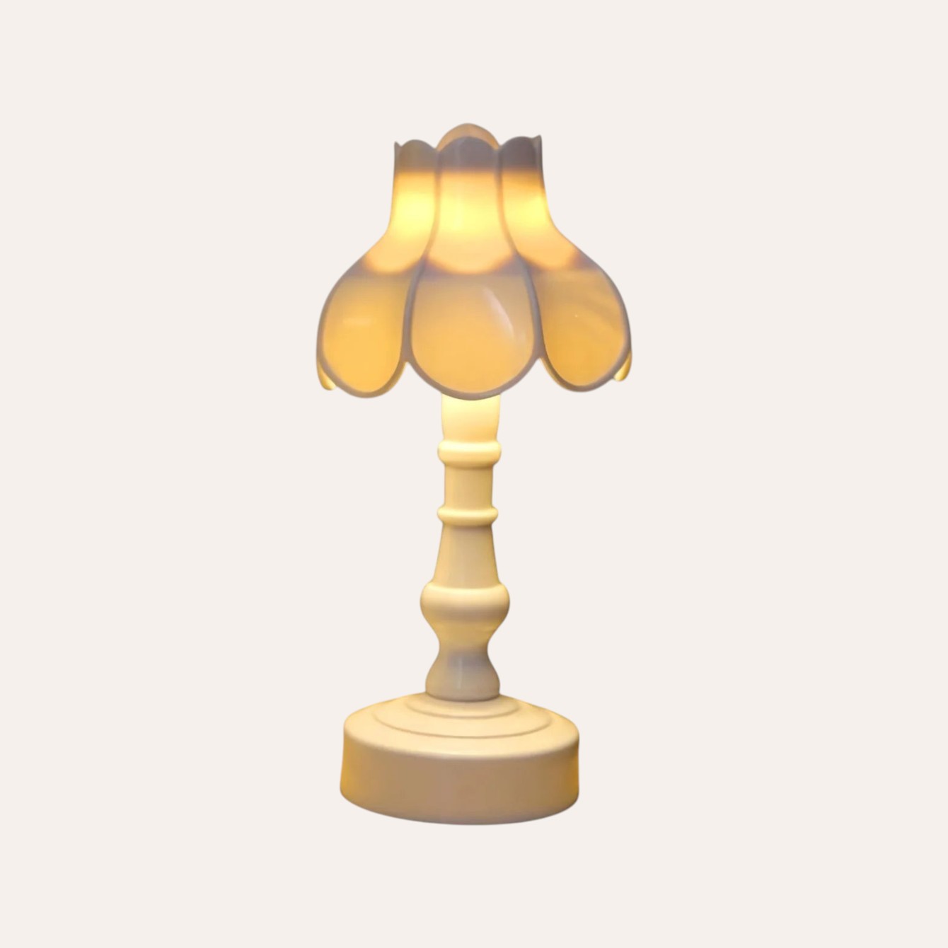 Lampe de table lotus vintage LED veilleuse
