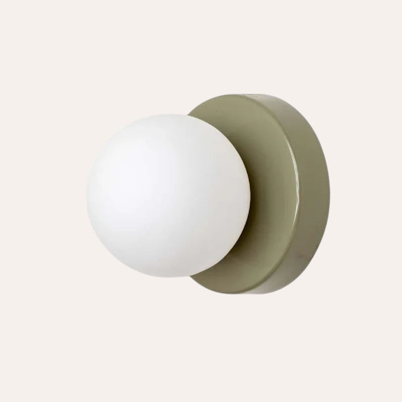 Applique LED Macaron verre coloré