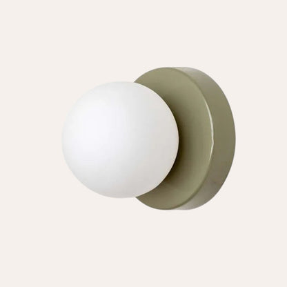 Applique LED Macaron verre coloré