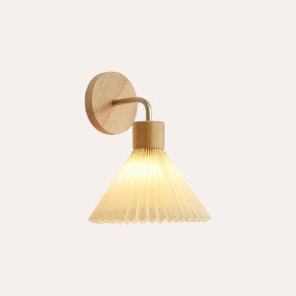 Applique murale LED nordique bois