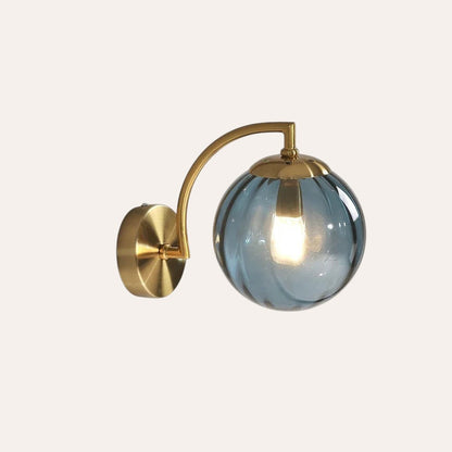 Applique LED verre coloré nordique