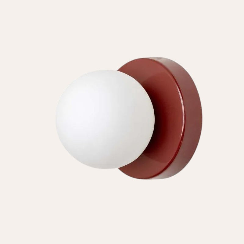 Applique LED Macaron verre coloré