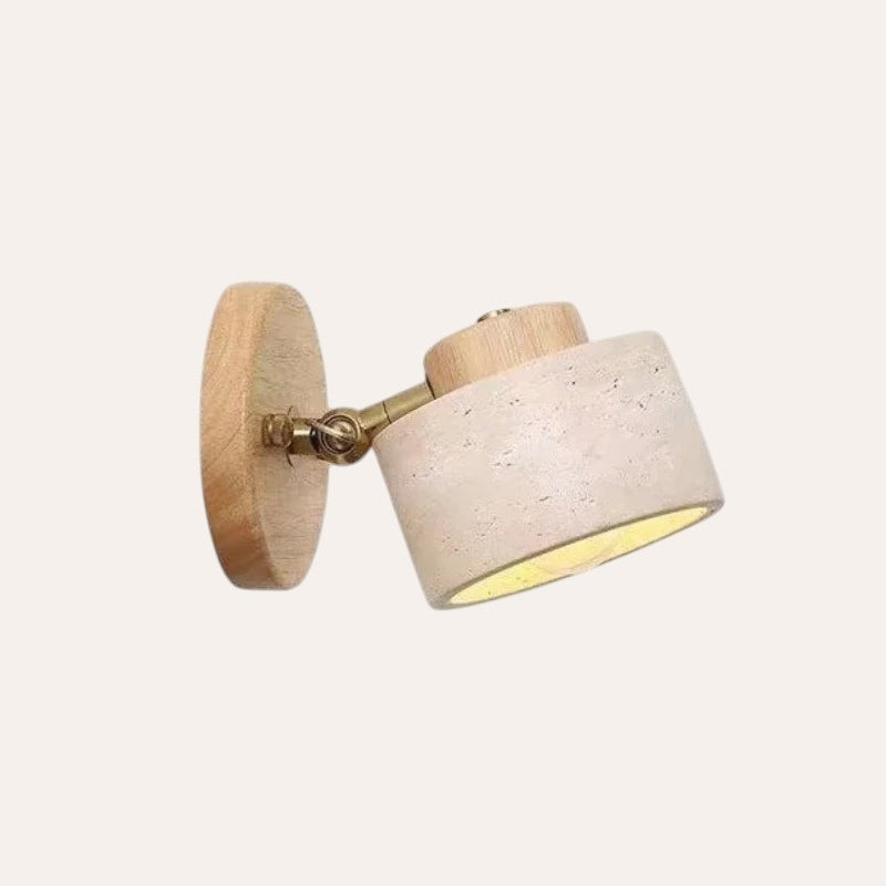 Applique murale Wabi Sabi grotte jaune rotative