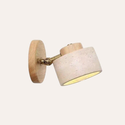 Applique murale Wabi Sabi grotte jaune rotative