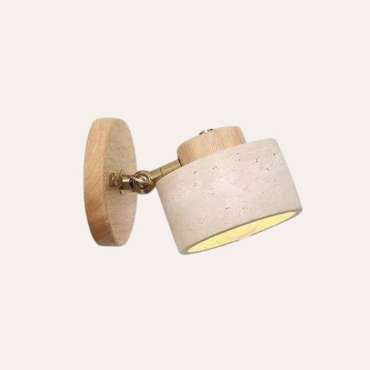 Applique murale Wabi Sabi grotte jaune rotative