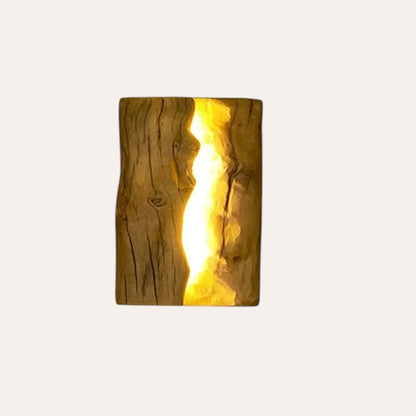 Applique Wabi-sabi en bois créatif LED japonais