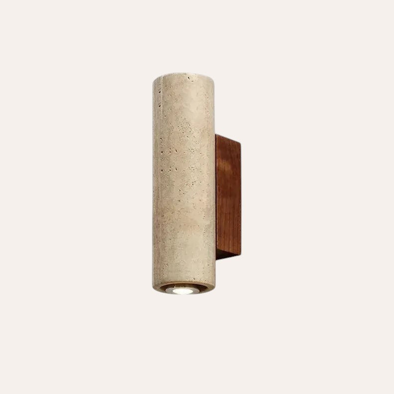 Applique Wabi Sabi travertin jaune LED