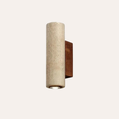 Applique Wabi Sabi travertin jaune LED