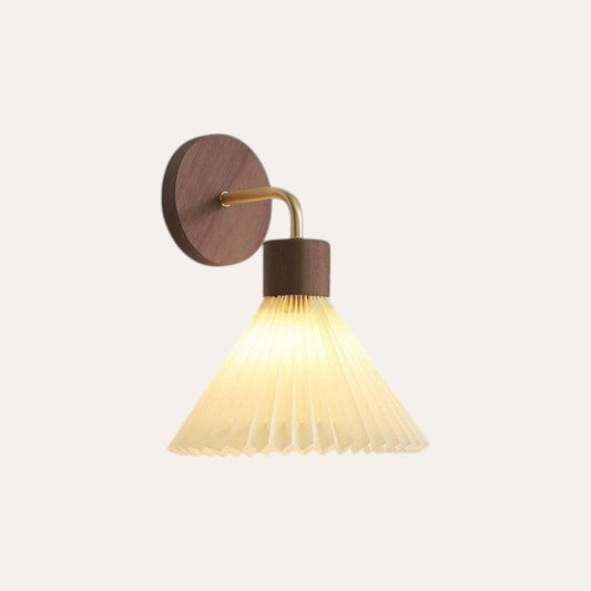 Applique murale LED nordique bois