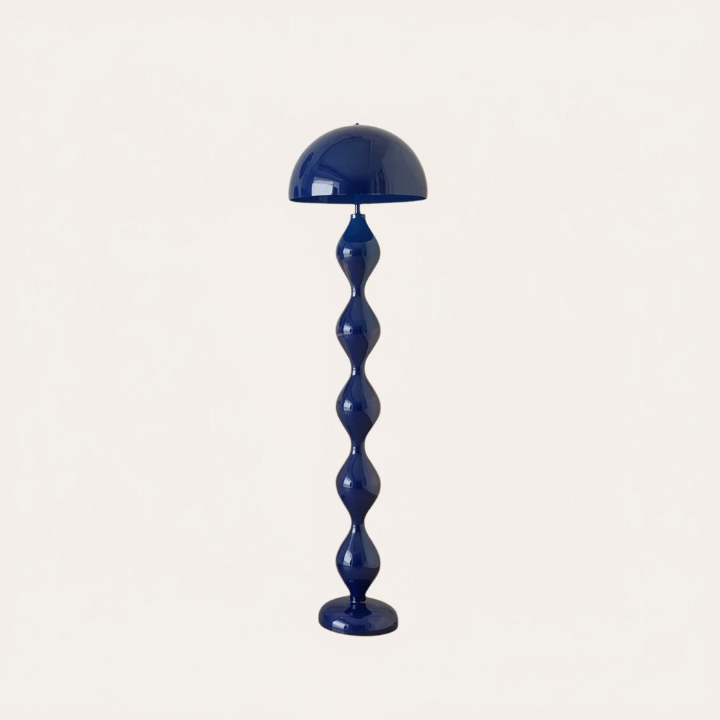 goodlampe lampadaire champignon bleu en fer et alliage, style nordique moderne, éclairage LED vers le bas.