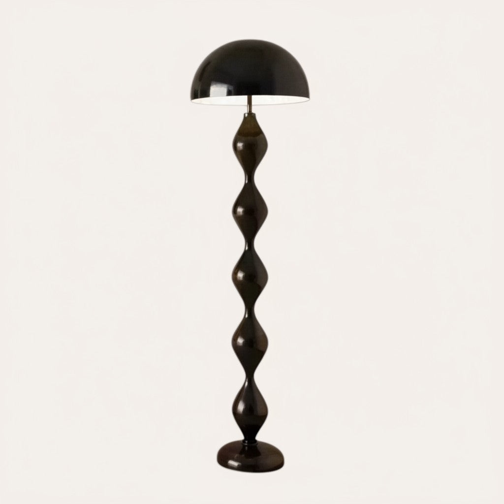 goodlampe lampadaire noir design champignon abat-jour fer, structure alliage, style nordique moderne
