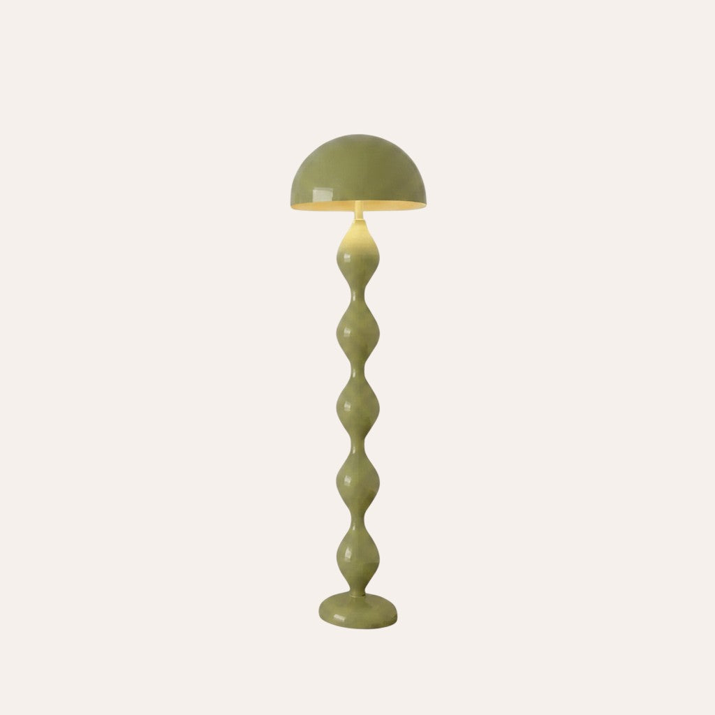 goodlampe lampadaire champignon vert en fer et alliage, style nordique moderne, éclairage LED vers le bas