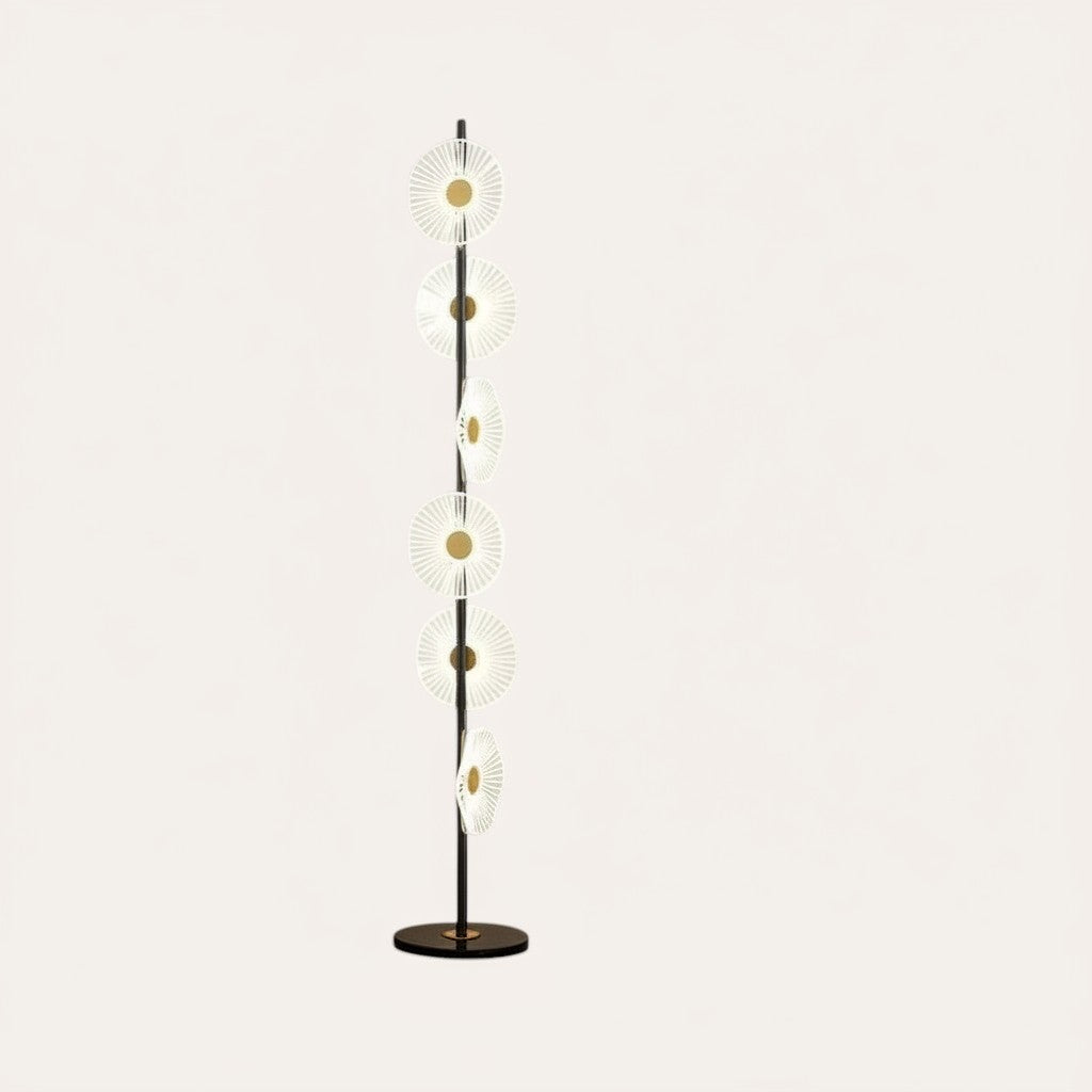 goodlampe lampadaire LED moderne en acrylique et fer, design artisanal, éclairage haut et bas, 16-20W