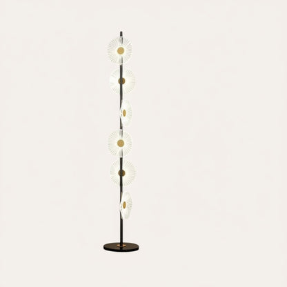 goodlampe lampadaire LED moderne en acrylique et fer, design artisanal, éclairage haut et bas, 16-20W