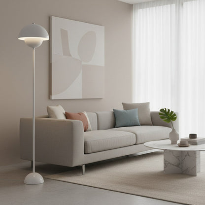 goodlampe lampadaire blanc style scandinave en métal, éclairage vers le haut et le bas, idéal pour salon ou bureau