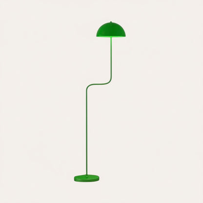 goodlampe lampadaire rétro danois vert en métal finition brillante, design art déco pour salon