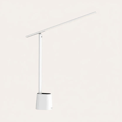Lampe de bureau LED goodlampe blanche, design moderne, luminosité adaptative, pliable, avec câble USB.