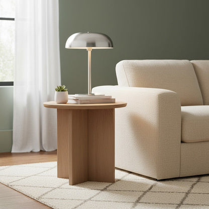 Lampe champignon argentée en métal, rechargeable et tactile, design moderne pour table de chevet ou décoration.